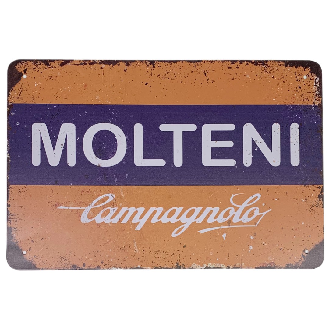 Molteni vintage metalen bordje