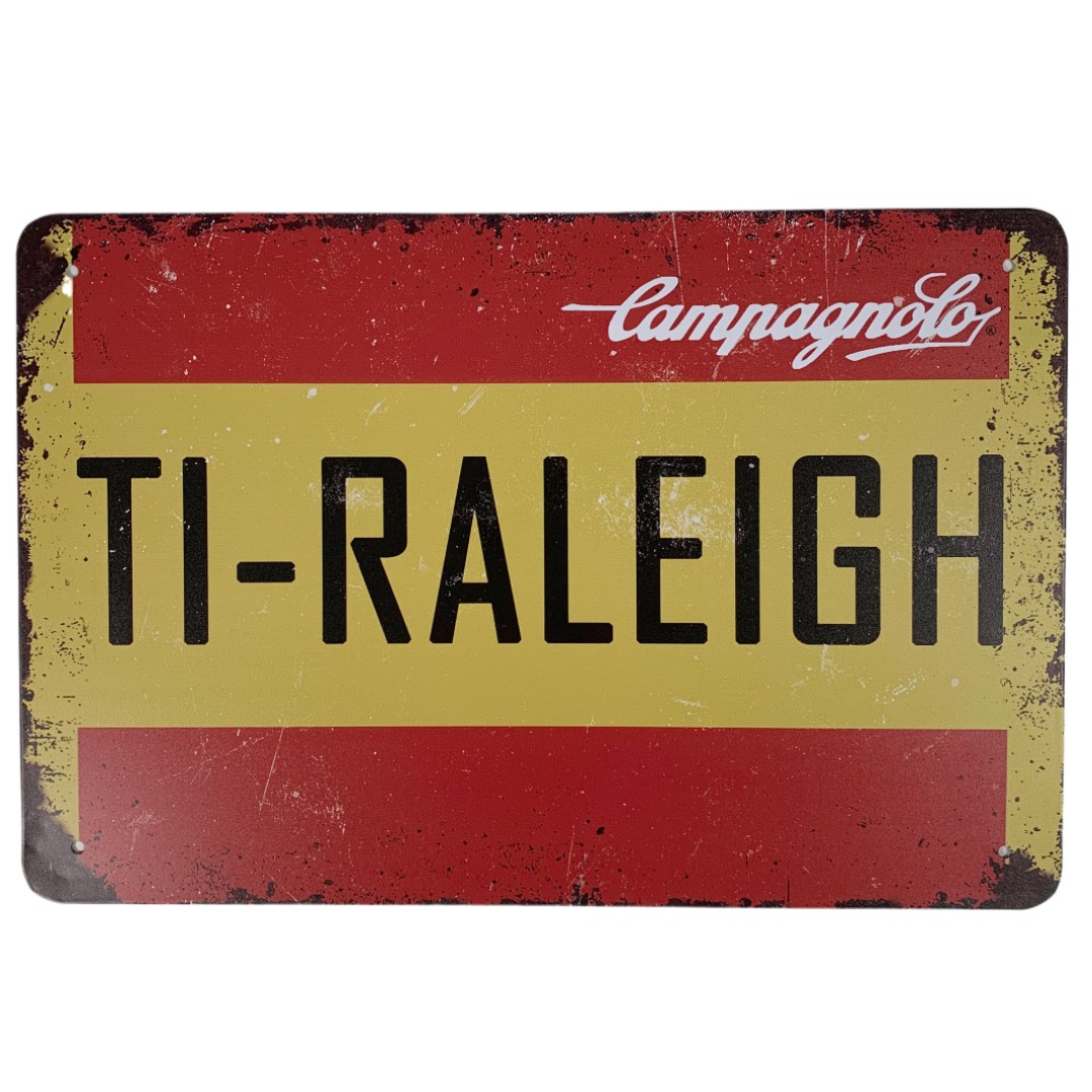 TI-Raleigh vintage metalen bordje