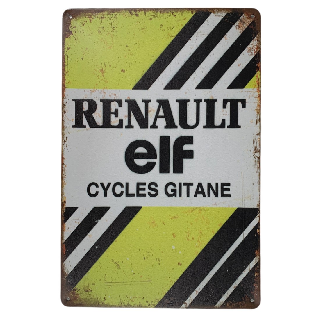 Renault-Elf vintage metalen bordje